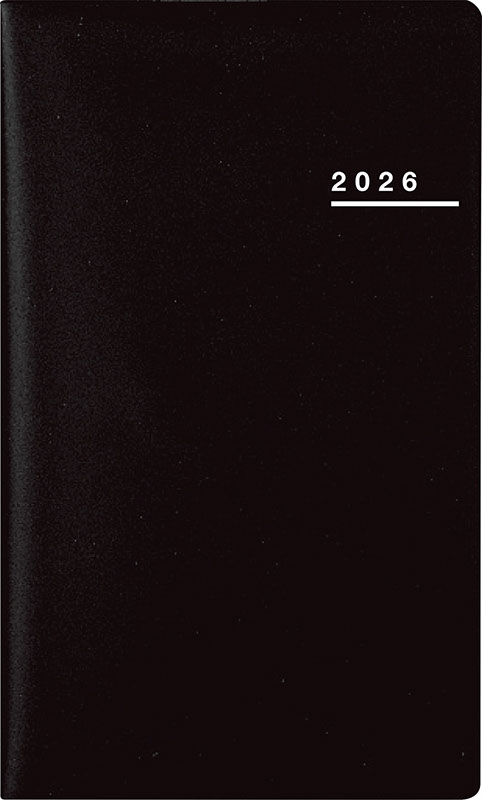 2026年　手帳　1月始まり　No.271　リベルプラス 1　　[ミッドナイト・ブラック]高橋書店　手帳判　　マンスリー画像