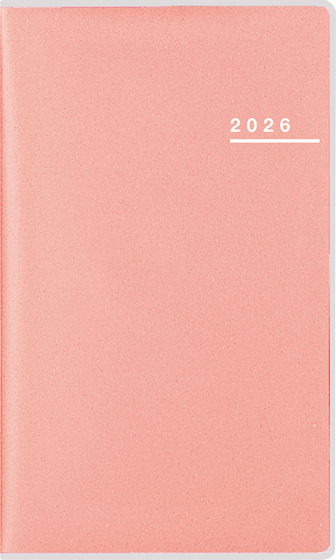 2026年　手帳　1月始まり　No.274　リベルプラス 4　　[ドルチェ・ピーチ]高橋書店　手帳判　　マンスリー画像
