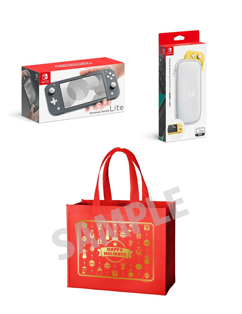 Nintendo Switch Lite グレー 本体 キャリングケース付き