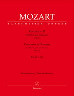 【輸入楽譜】モーツァルト, Wolfgang Amadeus: ホルン協奏曲 第1番 ニ長調 KV 412、ロンド KV 514/原典版/Woodfull-Harris & Giegling編画像