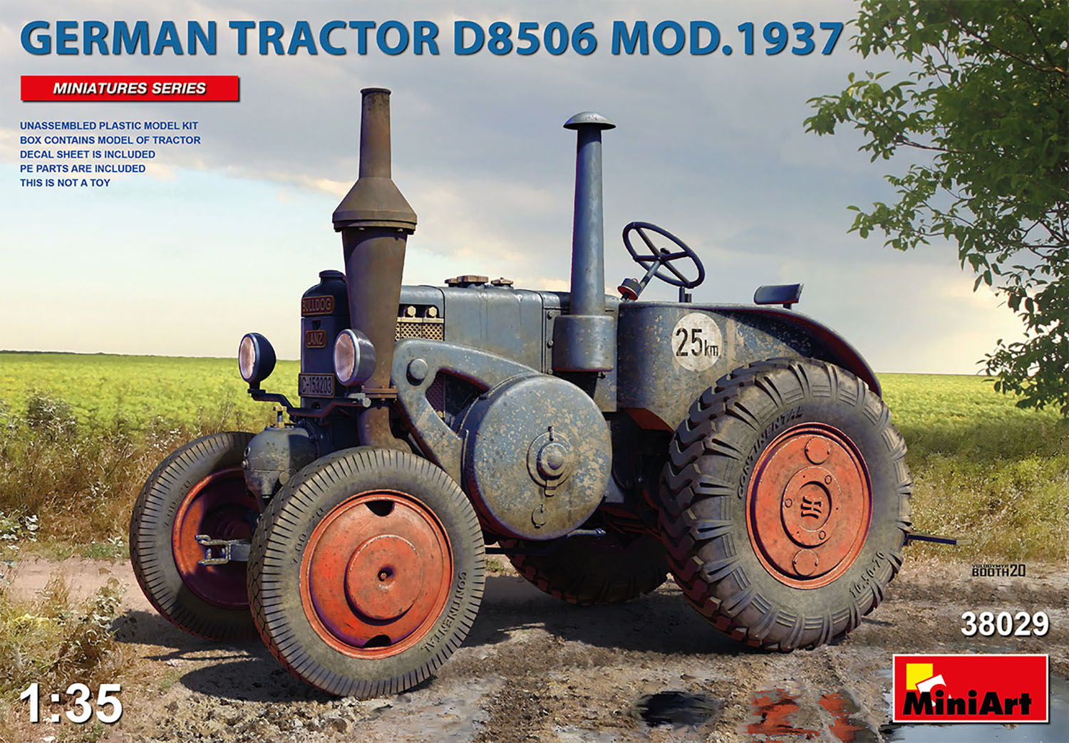 ミニアート 1/35 1937年 ドイツ製トラクター D8506 【MA38029】 (プラモデル)画像