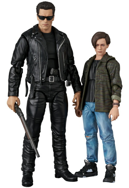 MAFEX 『ターミネーター2』 T-800（T2 Ver.）& John Connor (フィギュア)画像
