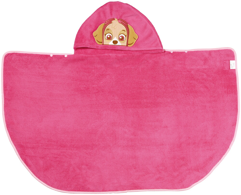パウ パトロール スカイ　バスポンチョ 子供 キャラクター 吸水 速乾画像