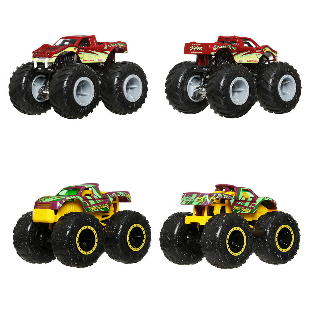 ホットウィール(HotWheels)モンスタートラック1:64アソート乗り物おもちゃミニカー8台入りBOX販売3歳からマルチ983D-FYJ44