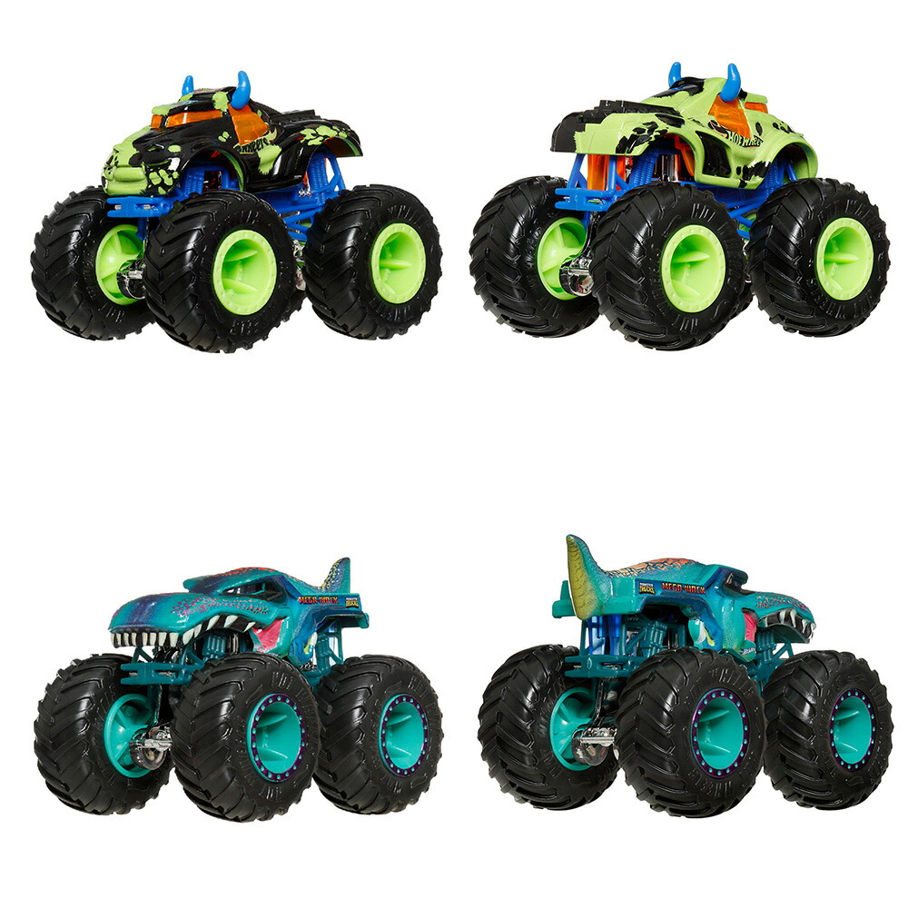 ホットウィール(HotWheels)モンスタートラック1:64アソート乗り物おもちゃミニカー8台入りBOX販売3歳からマルチ983D-FYJ44