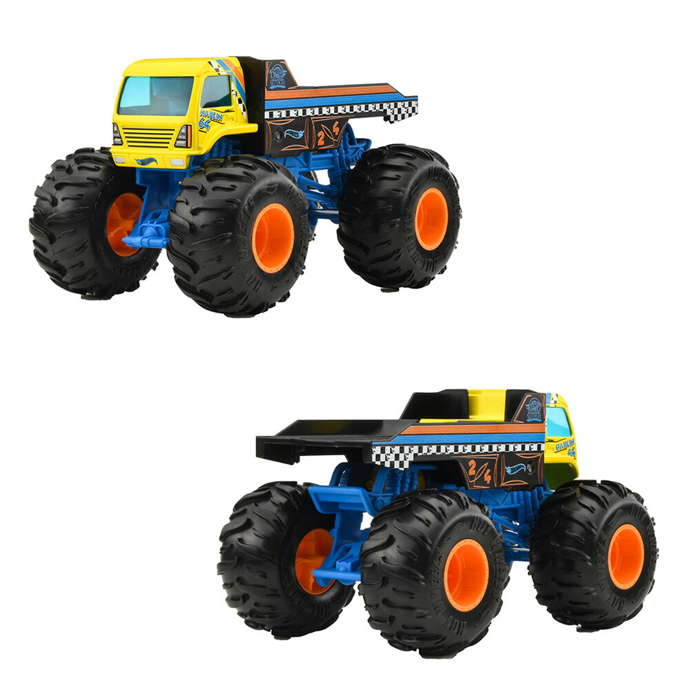 ホットウィール(HotWheels)モンスタートラックビッグサイズアソート乗り物おもちゃ1：24ミニカー4台入りBOX販売3歳からマルチ987E-FYJ83