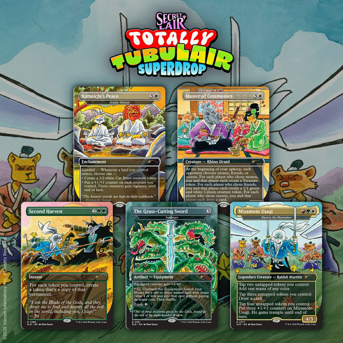 マジック：ザ・ギャザリング Secret Lair Totally Tubulair Superdrop Featuring: Stan Sakai【クレジットカード決済限定】画像