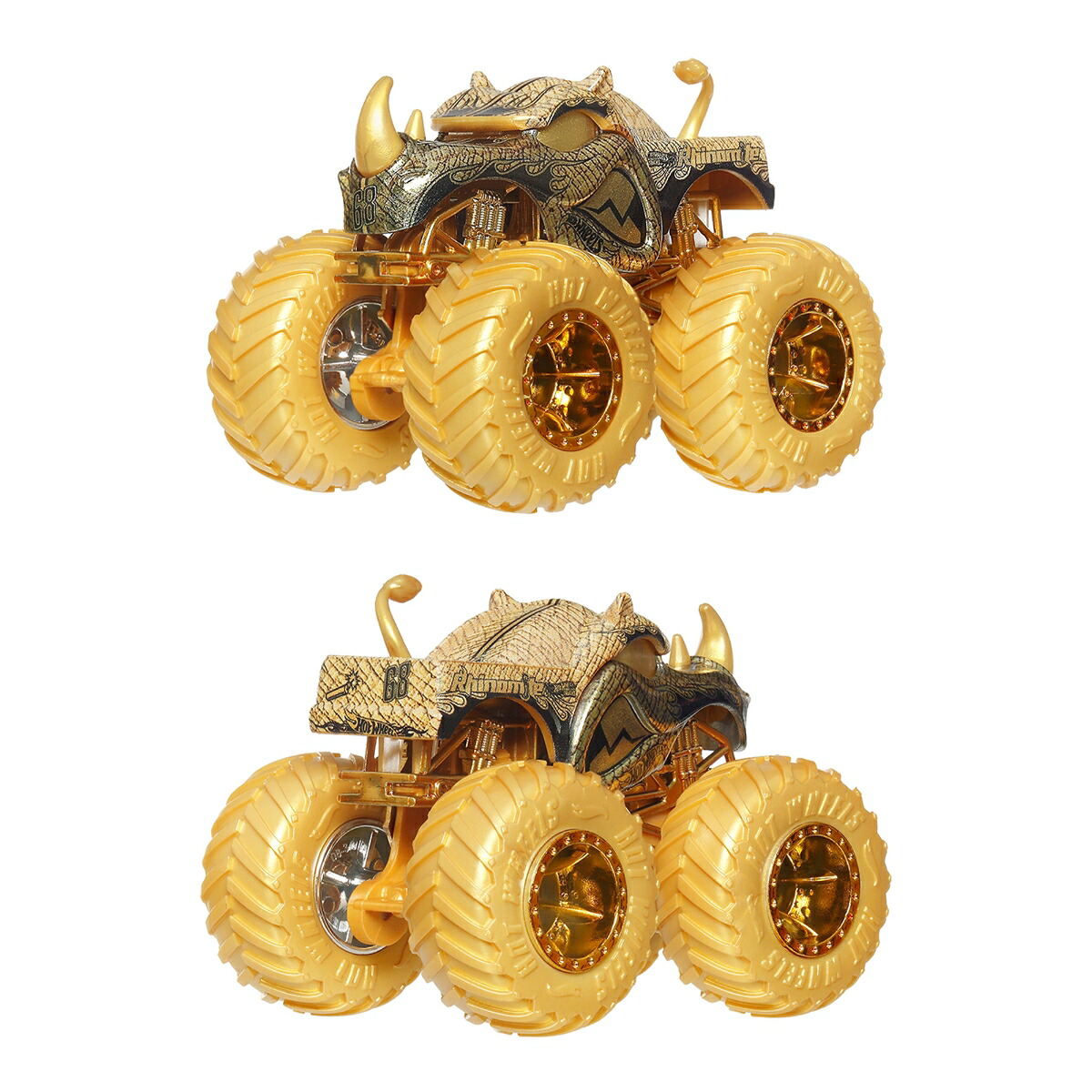 ホットウィール(HotWheels)モンスタートラックトロフィーチャンピオンマルチパック乗り物おもちゃモンスタートラック4台ミニカー5台計9台入3歳からゴールドJND72