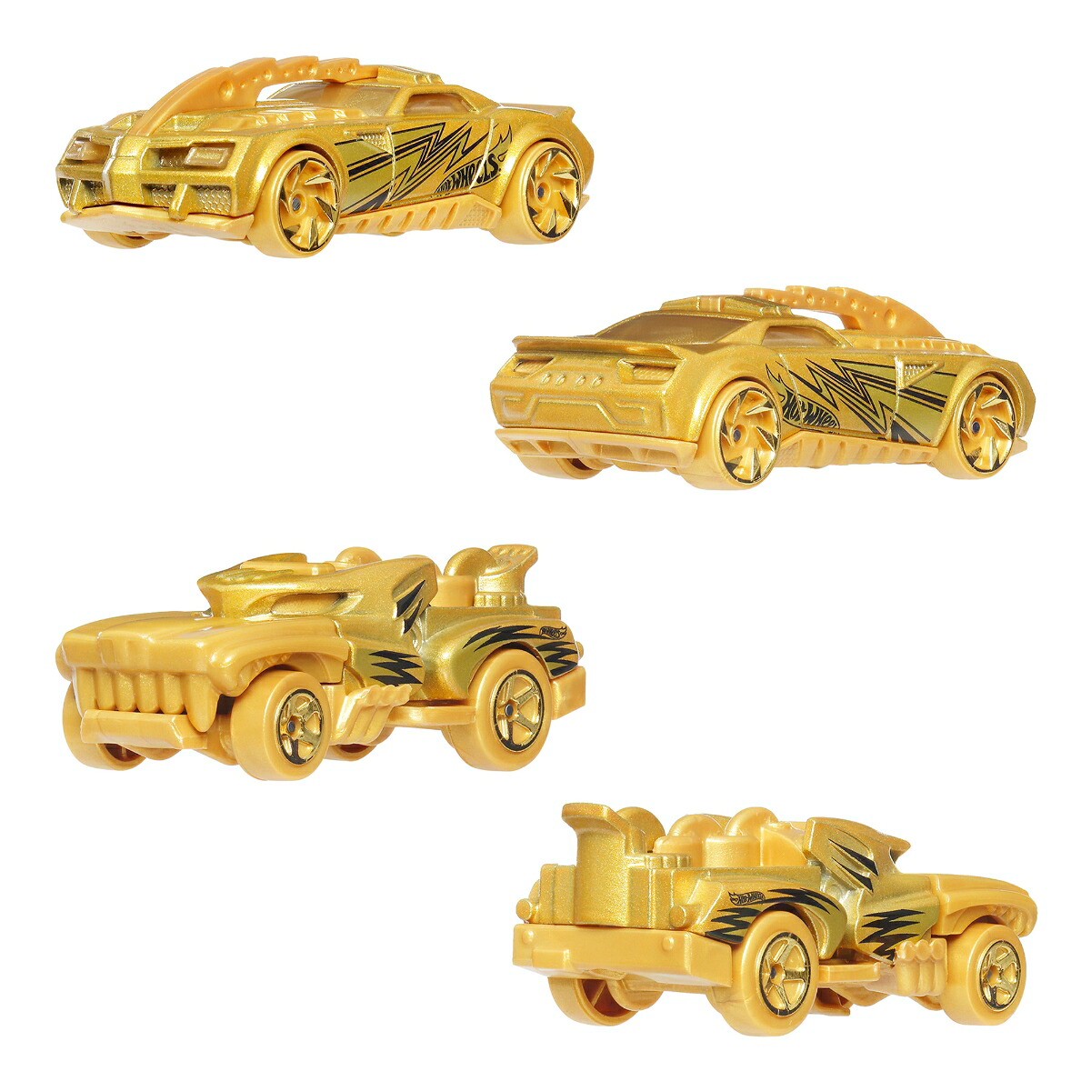 ホットウィール(HotWheels)モンスタートラックトロフィーチャンピオンマルチパック乗り物おもちゃモンスタートラック4台ミニカー5台計9台入3歳からゴールドJND72