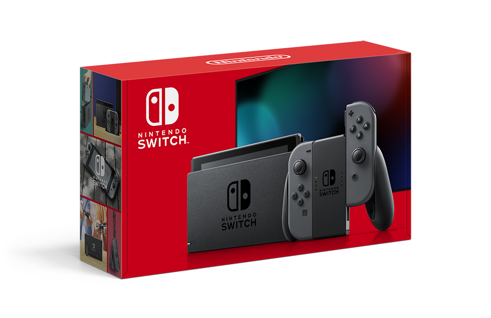 アウター ジャケット Nintendo Switch グレー 本体 【ソフト付き