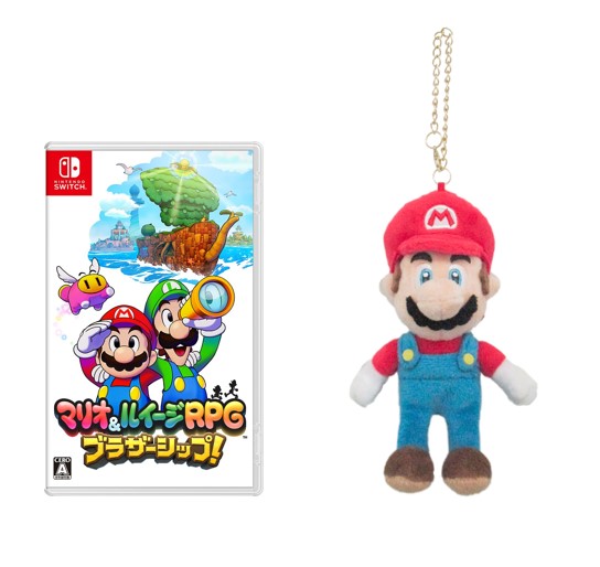 【楽天ブックス限定特典】【セット商品】マリオ＆ルイージRPGブラザーシップ！＋スーパーマリオALLSTARCOLLECTIONぬいぐるみMM01マリオ（マスコット）(メラミンプレート2枚セット)