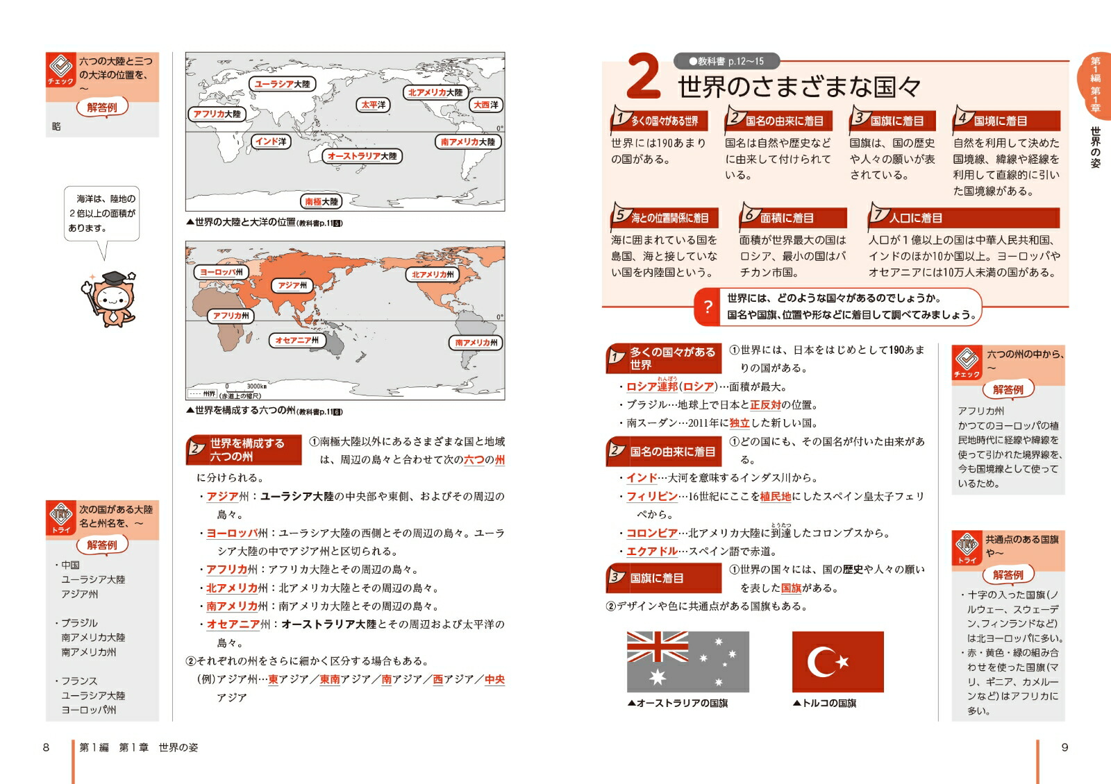 中学教科書ガイド社会地理東京書籍版