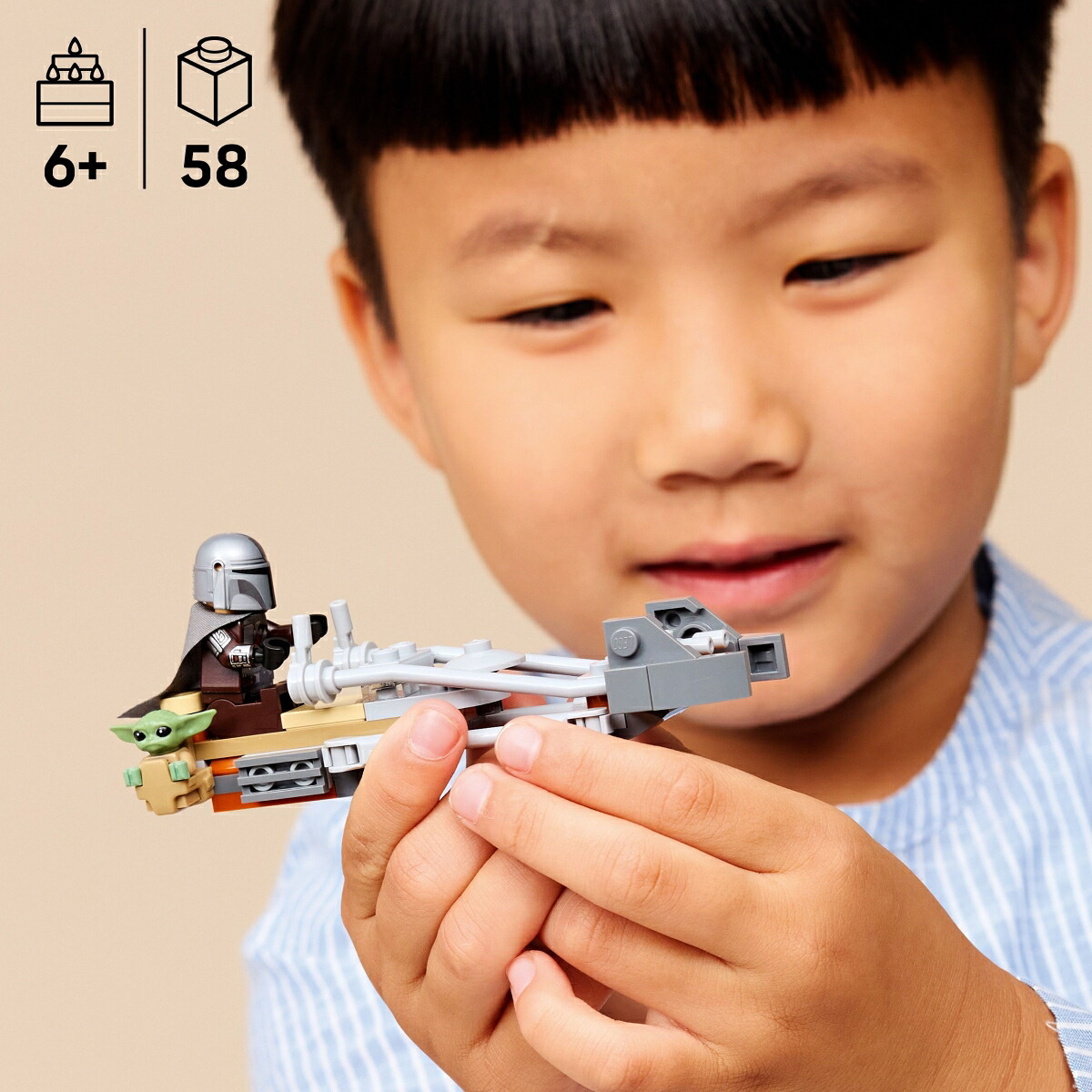 レゴ(LEGO)スター・ウォーズマンダロリアンとグローグーのスピーダーバイク(TM)75436[おもちゃ玩具プレゼント6歳7歳8歳]