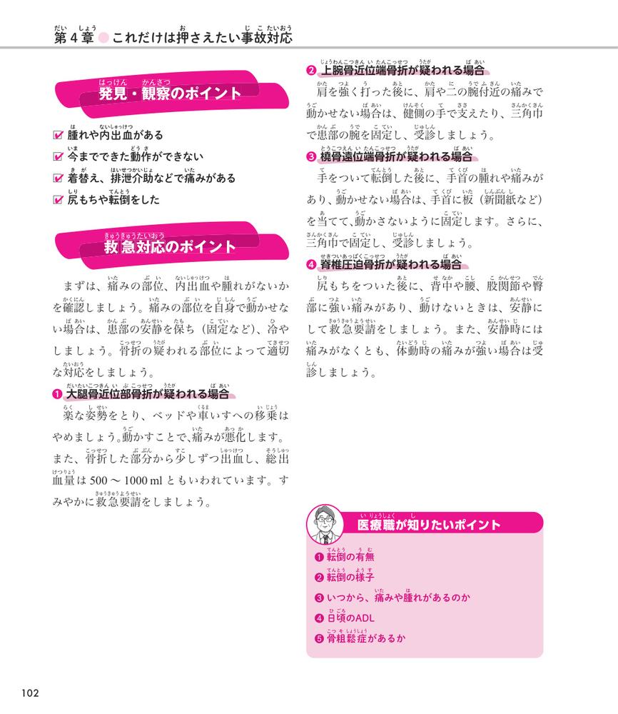 介護現場の急変・事故対応がぜんぶわかる本すぐに使える！迷わず動ける！[大西美智子]