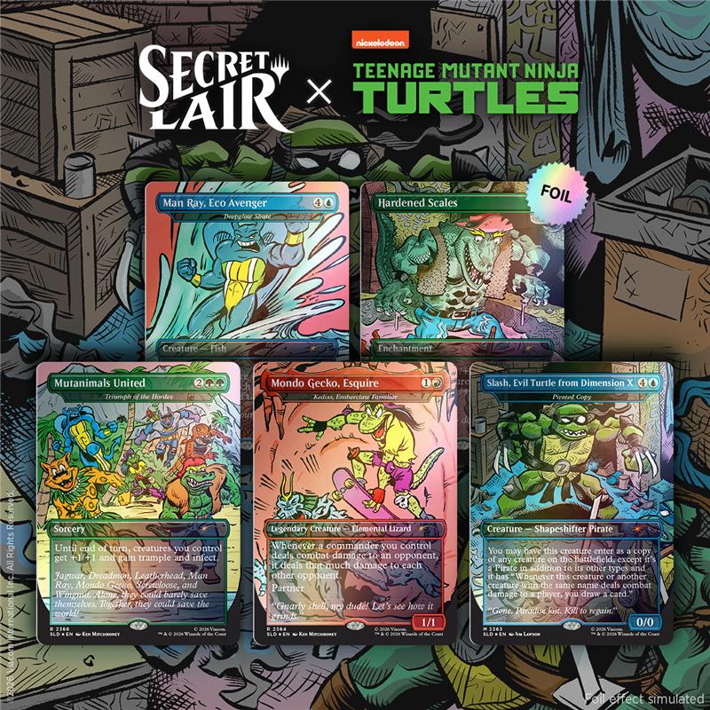 マジック：ザ・ギャザリング Secret Lair Totally Tubulair Superdrop Secret Lair x Teenage Mutant Ninja Turtles: The Mighty Mutanimals Foil Edition【クレジットカード決済限定】画像