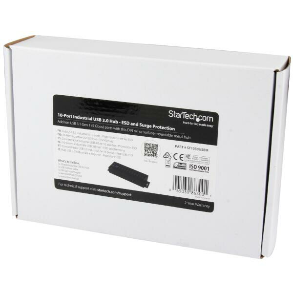 ブックス: 10ポート産業用USB 3.0ハブ ESD保護/350Wサージ保護 - StarTech.com - 0065030863001 : PCソフト・周辺機器