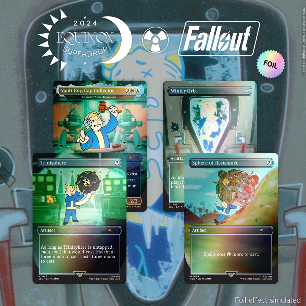 マジック：ザ・ギャザリング Secret Lair Equinox Superdrop 2024 Secret Lair x Fallout: Vault Boy Foil Edition【クレジットカード決済限定】画像