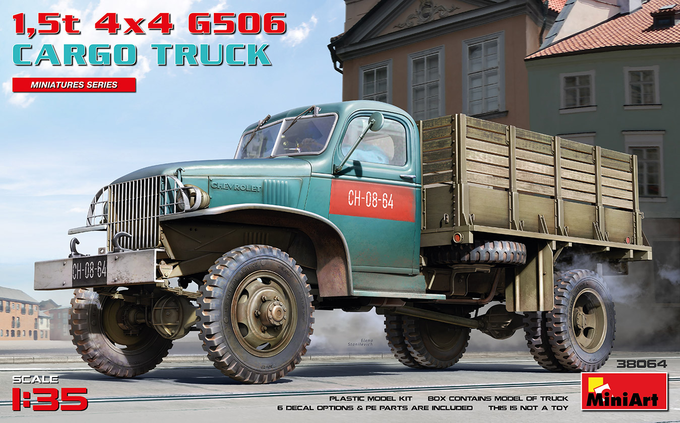 ミニアート 1/35 1940年代 アメリカ 1.5トン 四輪駆動 G506 カーゴトラック 【MA38064】 (プラモデル)画像