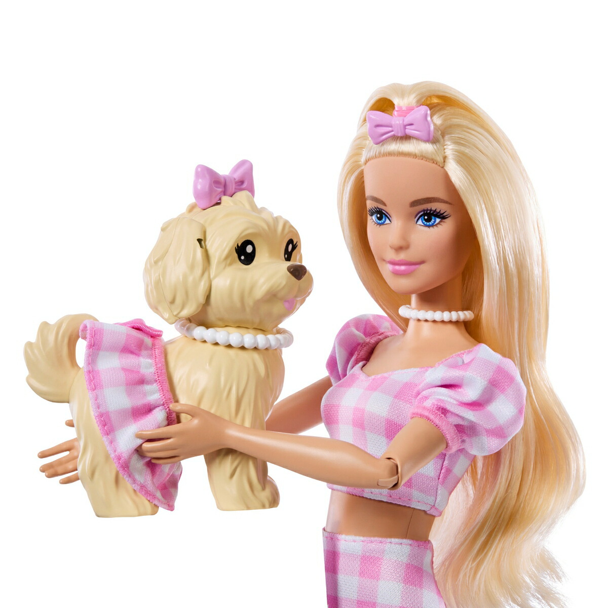 バービー(Barbie)ドール＆こいぬおそろいコーデセットきせかえ人形・ハウスままごと・ごっこ遊びバービー人形3歳からピンクJFP36