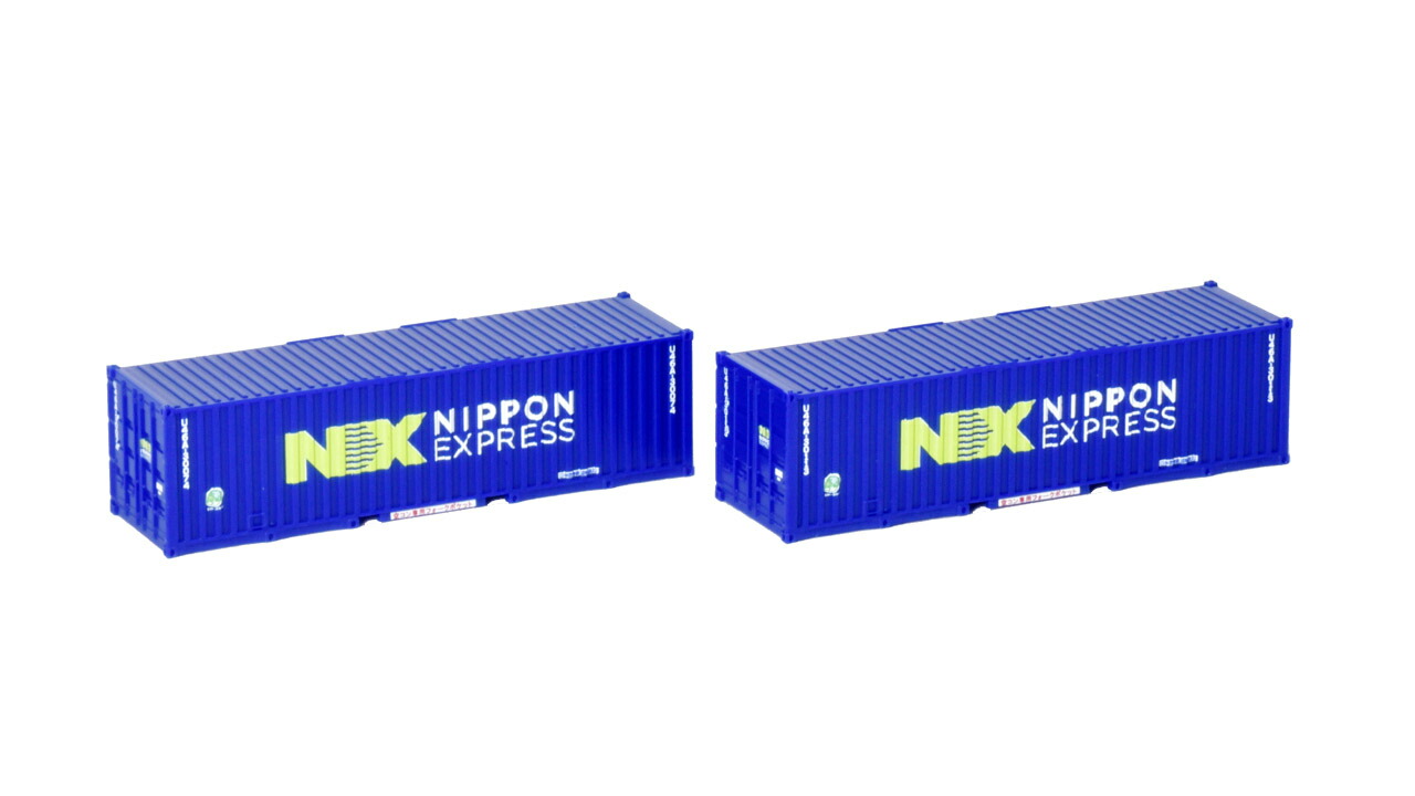 TOMIX 私有 U46A-30000形コンテナ (NX 日本通運・ネイビー・2個入) 【3309】 (鉄道模型 Nゲージ)画像