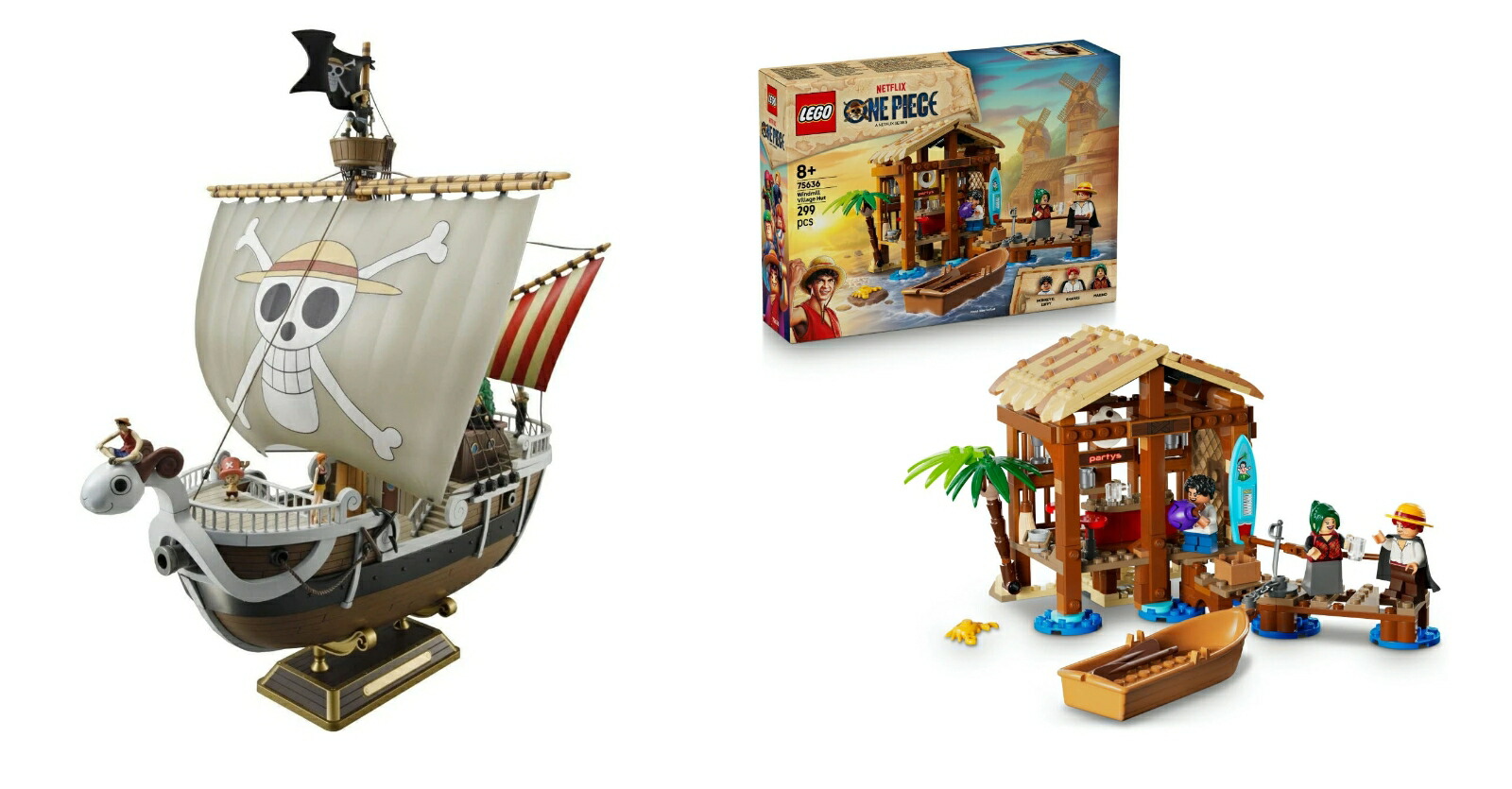 【セット商品】本格帆船プラモシリーズ 『ONE PIECE』 ゴーイング・メリー号 (プラモデル) + レゴ(LEGO) ワンピース フーシャ村 75636 [ おもちゃ 玩具 プレゼント 8歳 9歳 10歳 ]画像