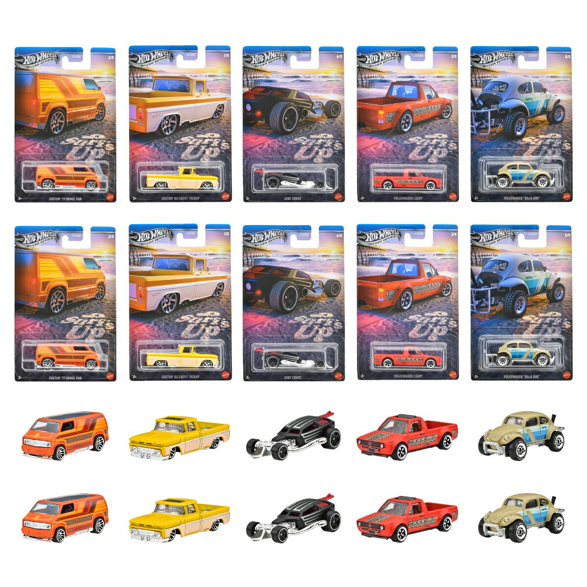 ۥåȥ(HotWheels)ơޥȥ⡼ƥ֥-Surf'sUpʪߥ˥10BOX3Фޥ987M-GDG44