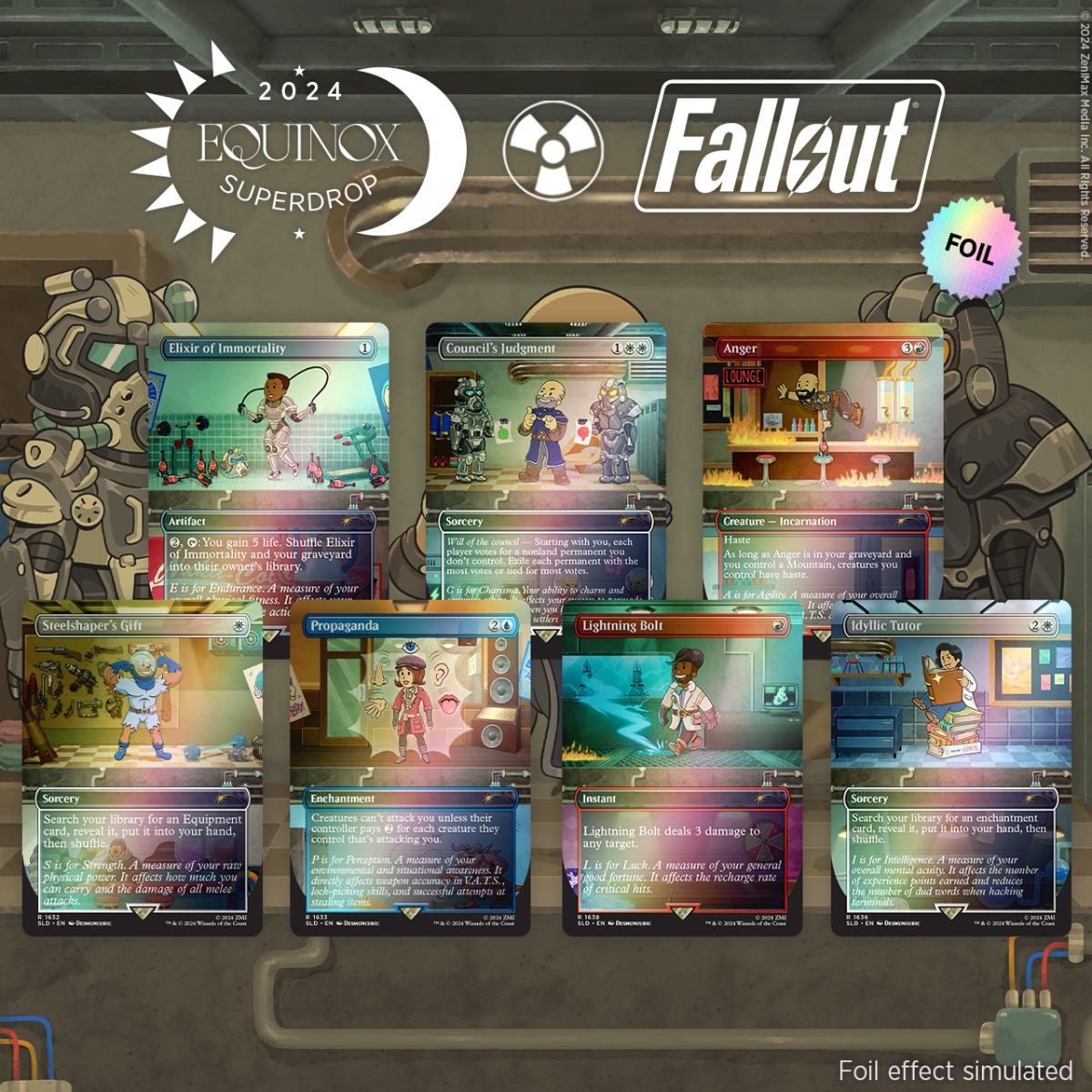 マジック：ザ・ギャザリング Secret Lair Equinox Superdrop 2024 Secret Lair X Fallout: S.P.E.C.I.A.L. Foil Edition【クレジットカード決済限定】画像