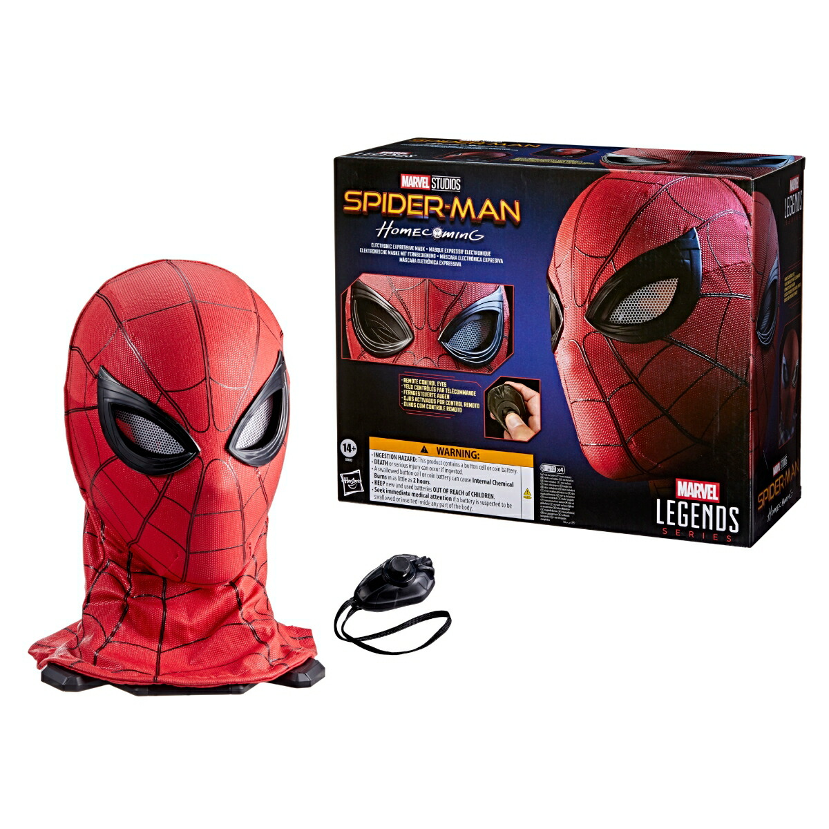 MARVEL　ハズブロ（Hasbro）マーベルレジェンド・シリーズ 『スパイダーマン：ホームカミング』表情が変わる電子マスク、プレミアムなインタラクティブ ロールプレイギア（大人用） G0633 正規品画像