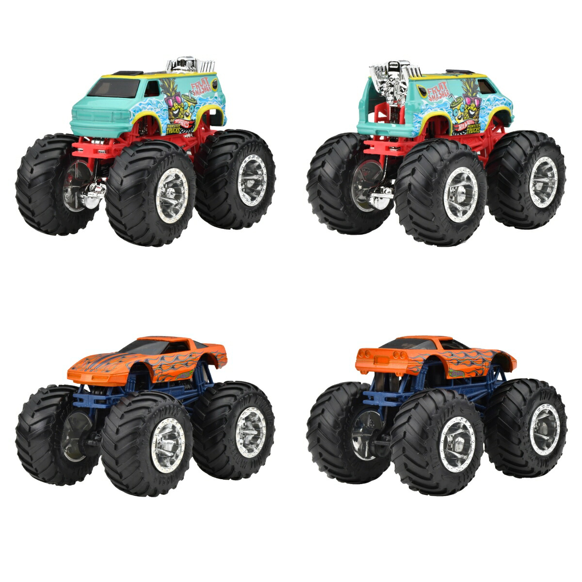 ホットウィール(HotWheels)モンスタートラック1:64アソート乗り物おもちゃミニカー8台入りBOX販売3歳からマルチ983F-FYJ44