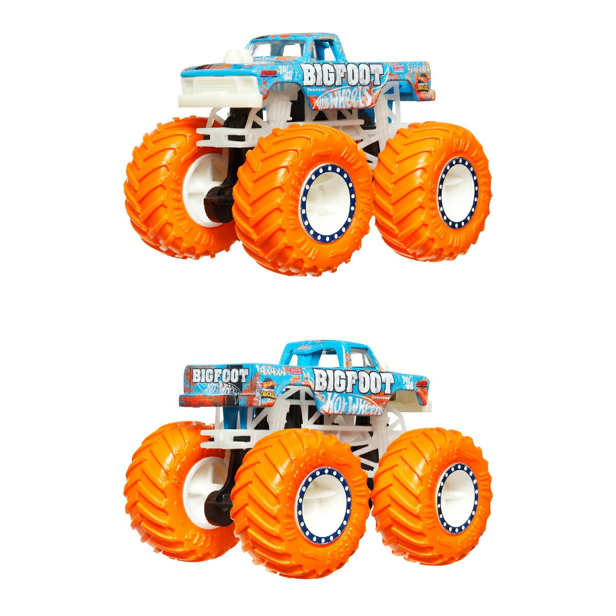 ホットウィール(HotWheels)光る！モンスタートラックアソート乗り物おもちゃミニカー6台入りBOX販売3歳からマルチ986B-JFX08