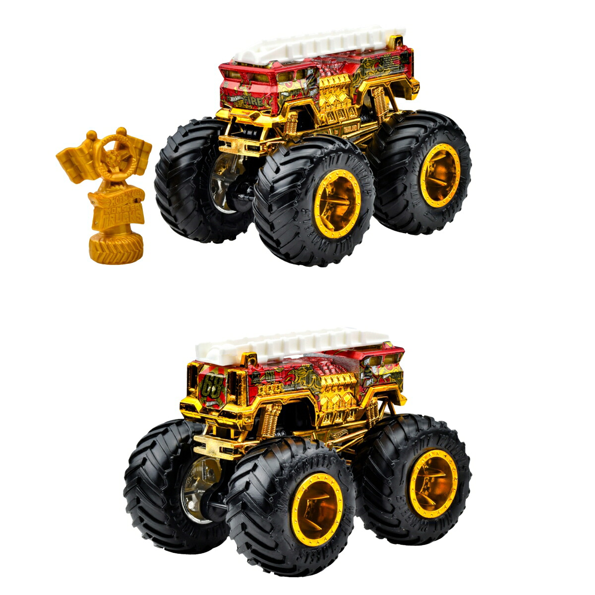 ホットウィール(HotWheels)モンスタートラックトロフィーチャンピオンアソート乗り物おもちゃミニカー6台入りBOX販売3歳からマルチ986B-JDV96