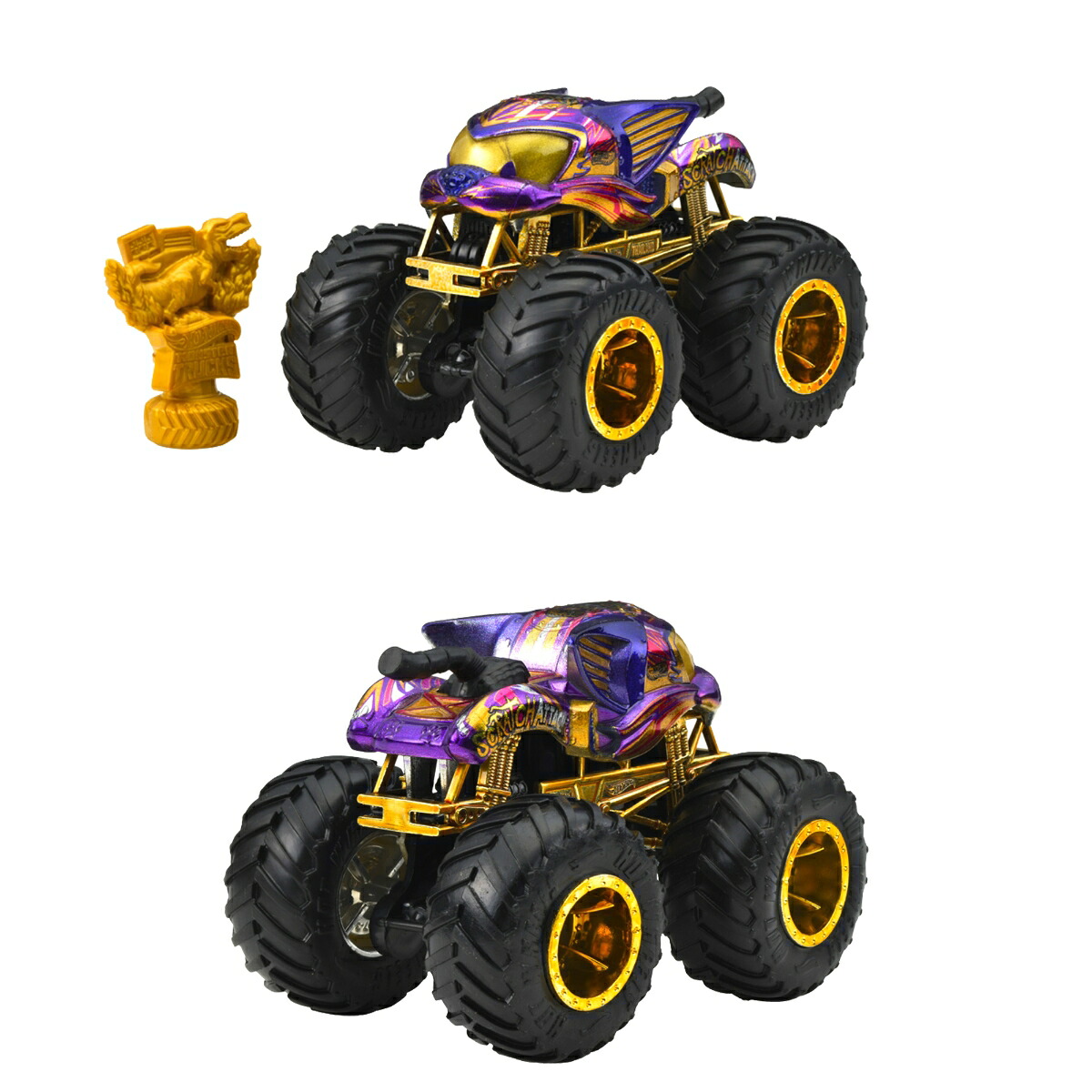 ホットウィール(HotWheels)モンスタートラックトロフィーチャンピオンアソート乗り物おもちゃミニカー6台入りBOX販売3歳からマルチ986B-JDV96