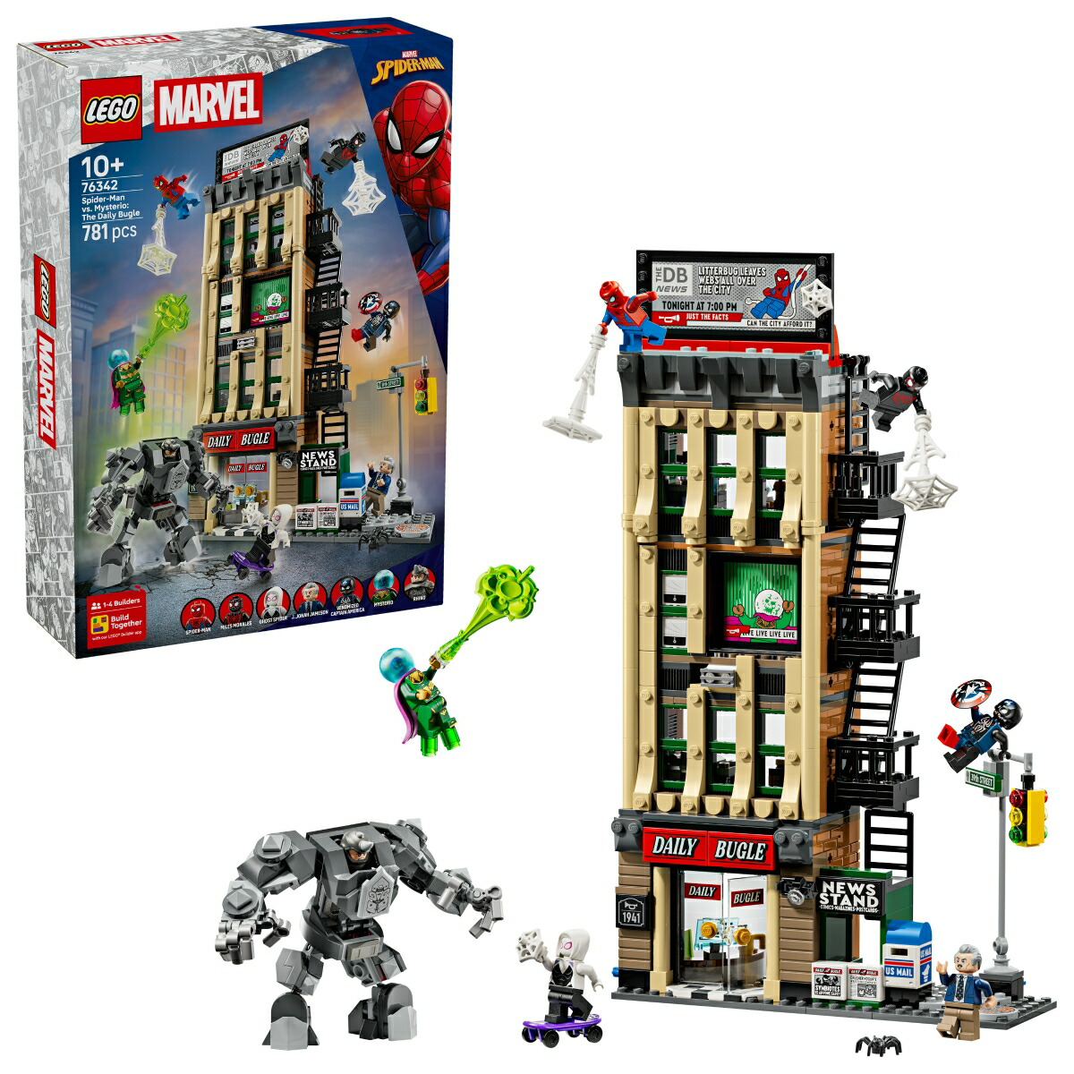 レゴ(LEGO) マーベル スパイダーマン vs. ミステリオ：デイリー・ビューグル 76342 [ おもちゃ 玩具 プレゼント 10歳 11歳 12歳 ]画像