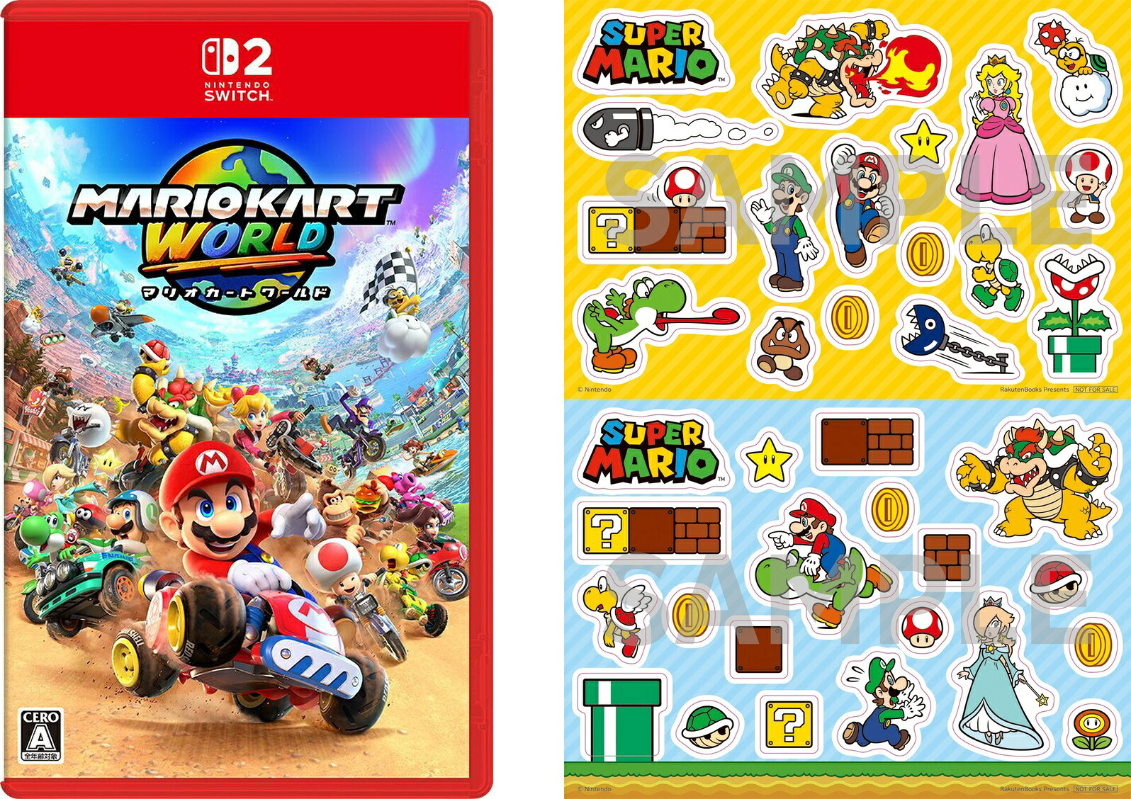 【楽天ブックス限定特典】マリオカートワールド(「スーパーマリオ」ステッカー2種)