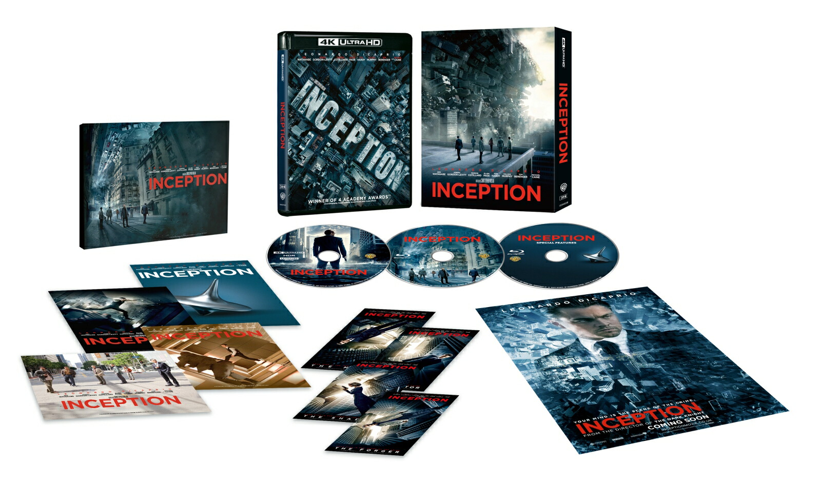 インセプション 4K UHD+ブルーレイ セット(3枚組／ペーパープレミアム付)【4K ULTRA HD】画像