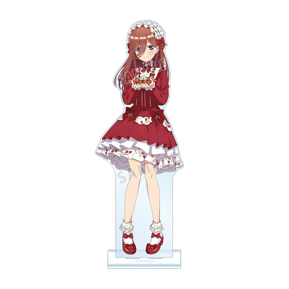 五等分の花嫁＊描き下ろし 中野三玖 ショートケーキイメージコーデver. 特大アクリルスタンド画像