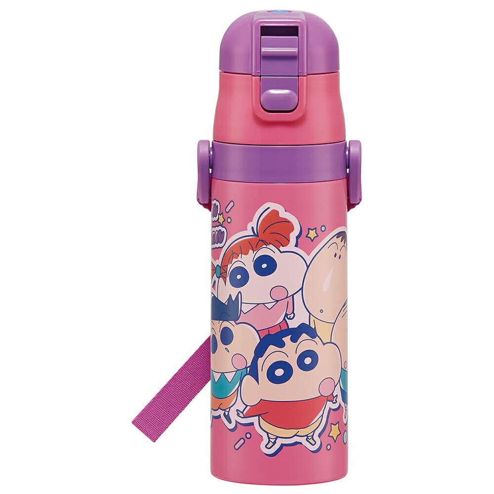 クレヨンしんちゃん 25　水筒 お子様向けステンレス直飲みボトル 480ml Skater スケーター 超軽量ダイレクトボトル 480ml SDC4画像