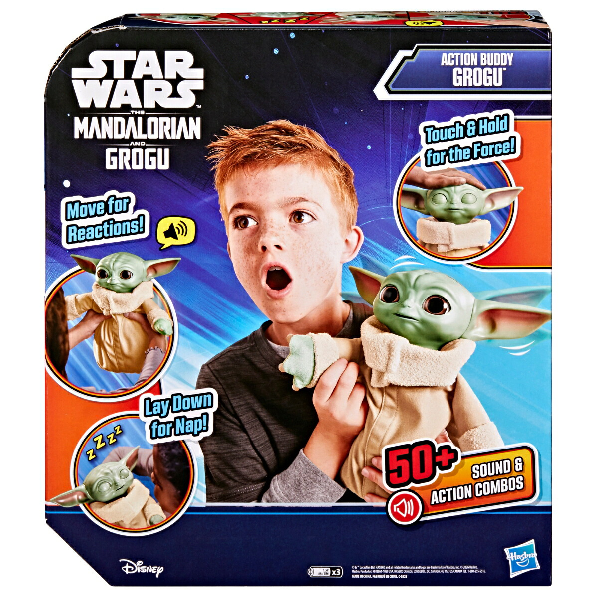 ハズブロ（Hasbro）STARWARSスター・ウォーズ／マンダロリアン・アンド・グローグーアクションバディグローグー25.0cm、インタラクティブぬいぐるみ、アクションフィギュア、4歳以上のお子様向けおもちゃG3088正規品