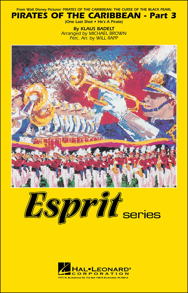 【輸入楽譜】バデルト, Klaus: 映画「パイレーツ・オブ・カリビアン」 パート 3/マーチング・バンド用編曲/ブラウン編: スコアとパート譜セット画像