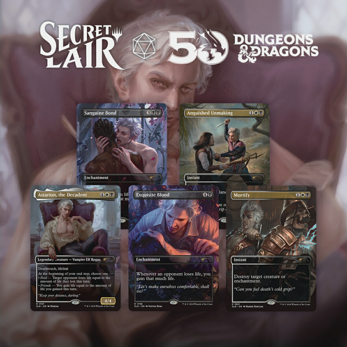 マジック：ザ・ギャザリング Secret Lair D＆D 50th Anniversary Superdrop Secret Lair x Dungeons ＆ Dragons(R): Astarion's Thirst【クレジットカード決済限定】画像