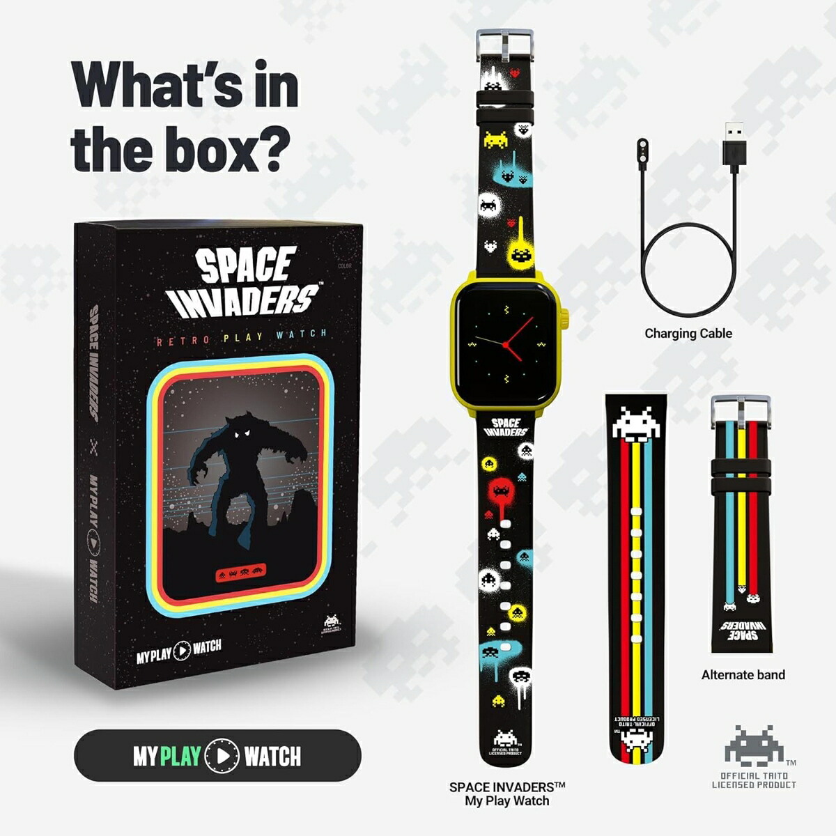 SPACEINVADERS:MyPlayWatch-Yellow