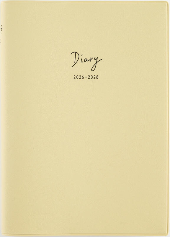 2026年　手帳　1月始まり　No.344　3年DIARY　　[クリームイエロー]高橋書店画像