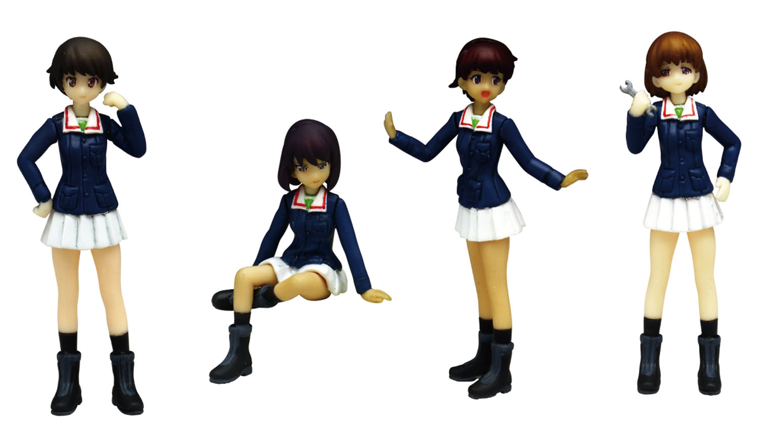 『ガールズ&パンツァー劇場版』 1/35 レオポンさんチーム フィギュアセット パンツァージャケットバージョン 【GPF-27】 (無発泡ウレタン製未塗装キット)画像