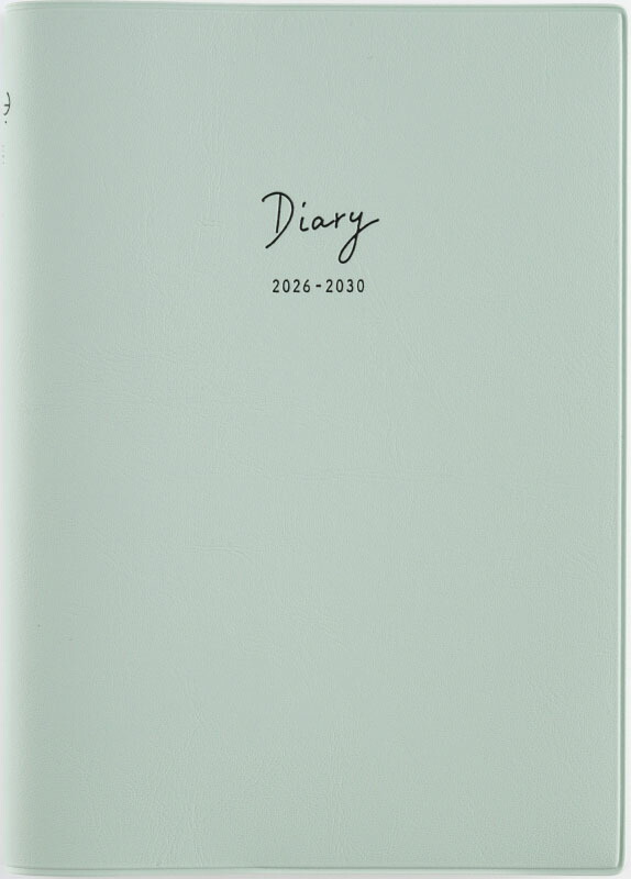 2026年　手帳　1月始まり　No.345　5年DIARY　　[ミントグリーン]高橋書店画像