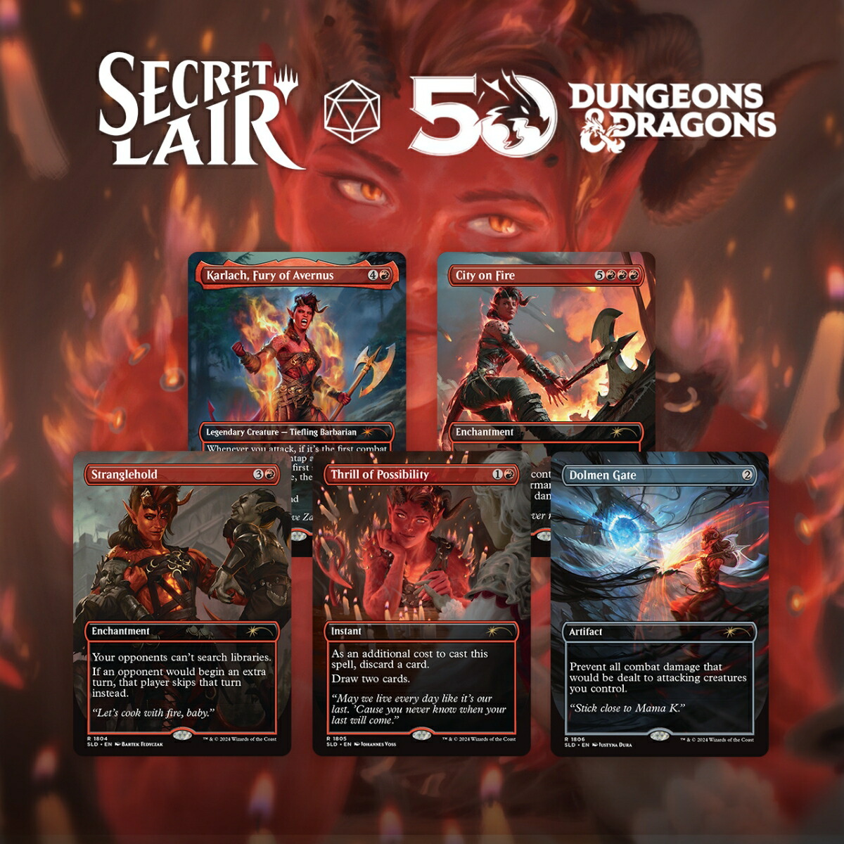 マジック：ザ・ギャザリング Secret Lair D＆D 50th Anniversary Superdrop Secret Lair x Dungeons ＆ Dragons(R): Karlach's Rage【クレジットカード決済限定】画像