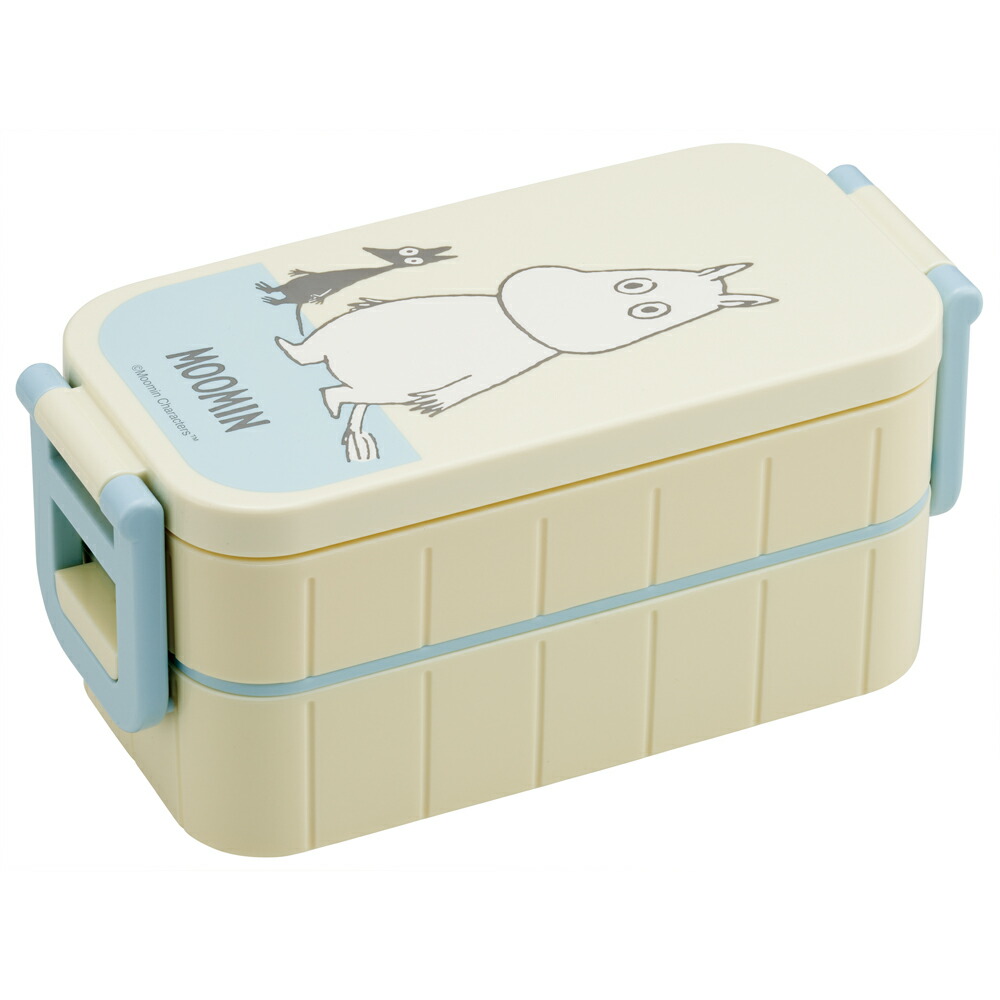 MOOMIN ムーミン　お弁当箱 2段 600ml スリムランチボックス 抗菌タイトランチボックス YZW3AG画像