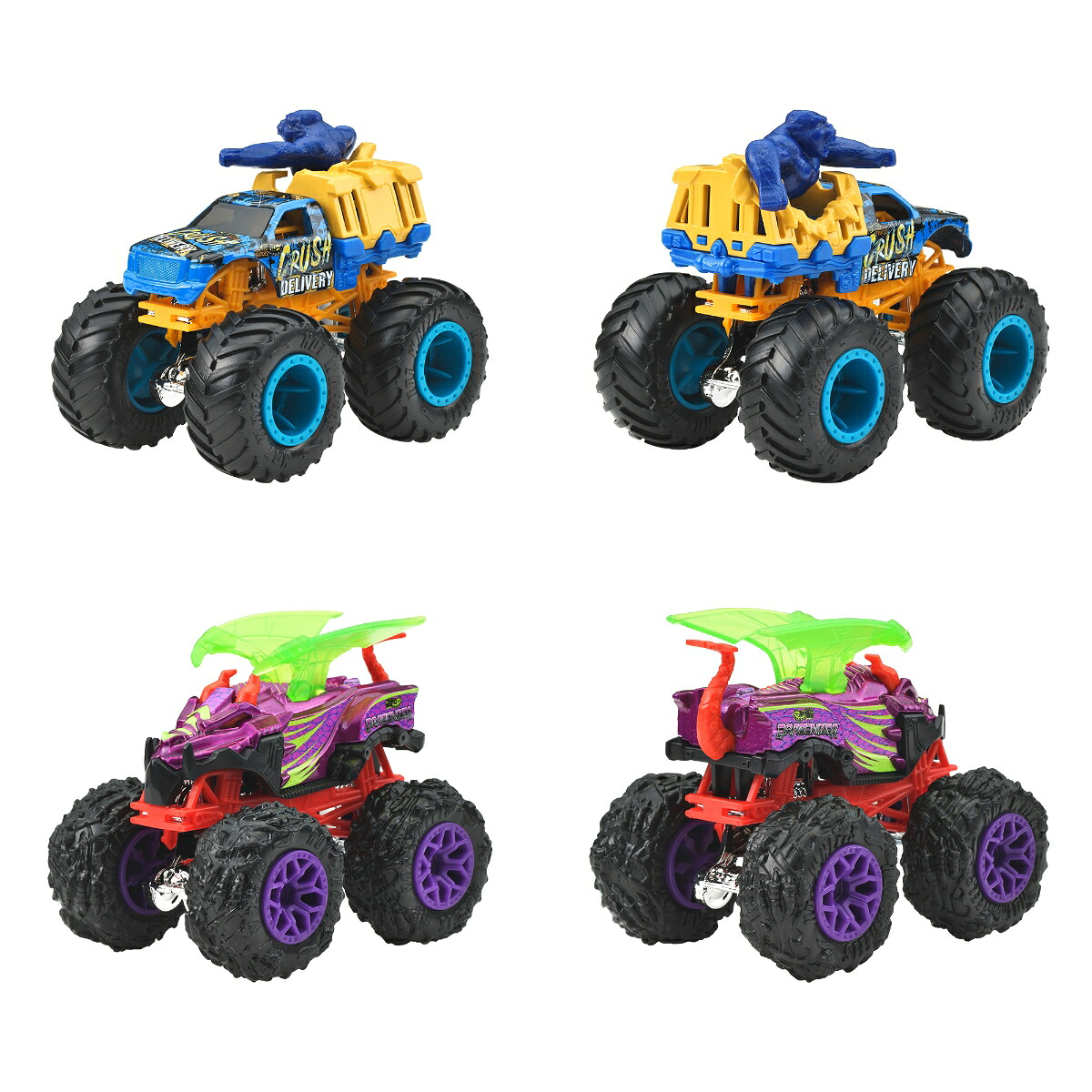 ホットウィール(HotWheels)モンスタートラック1:64アソート乗り物おもちゃミニカー8台入りBOX販売3歳からマルチ983G-FYJ44