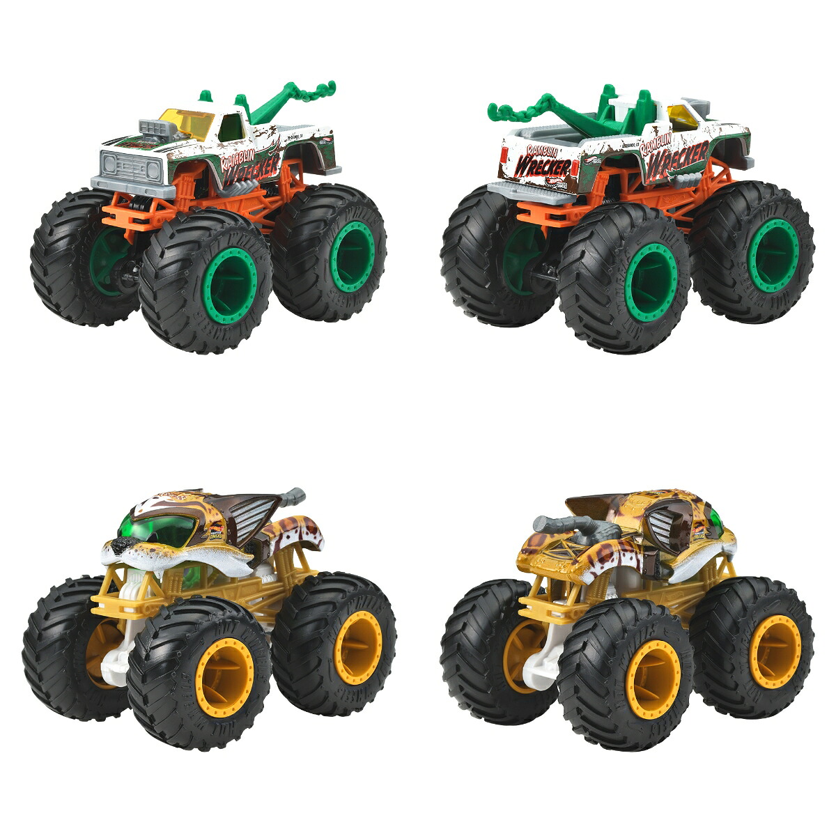 ホットウィール(HotWheels)モンスタートラック1:64アソート乗り物おもちゃミニカー8台入りBOX販売3歳からマルチ983G-FYJ44