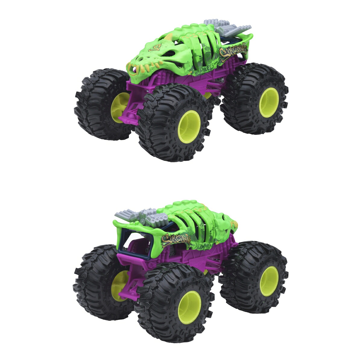 ホットウィール(HotWheels)モンスタートラックビッグサイズアソート乗り物おもちゃ1:24ミニカー4台入りBOX販売3歳からマルチ987K-FYJ83
