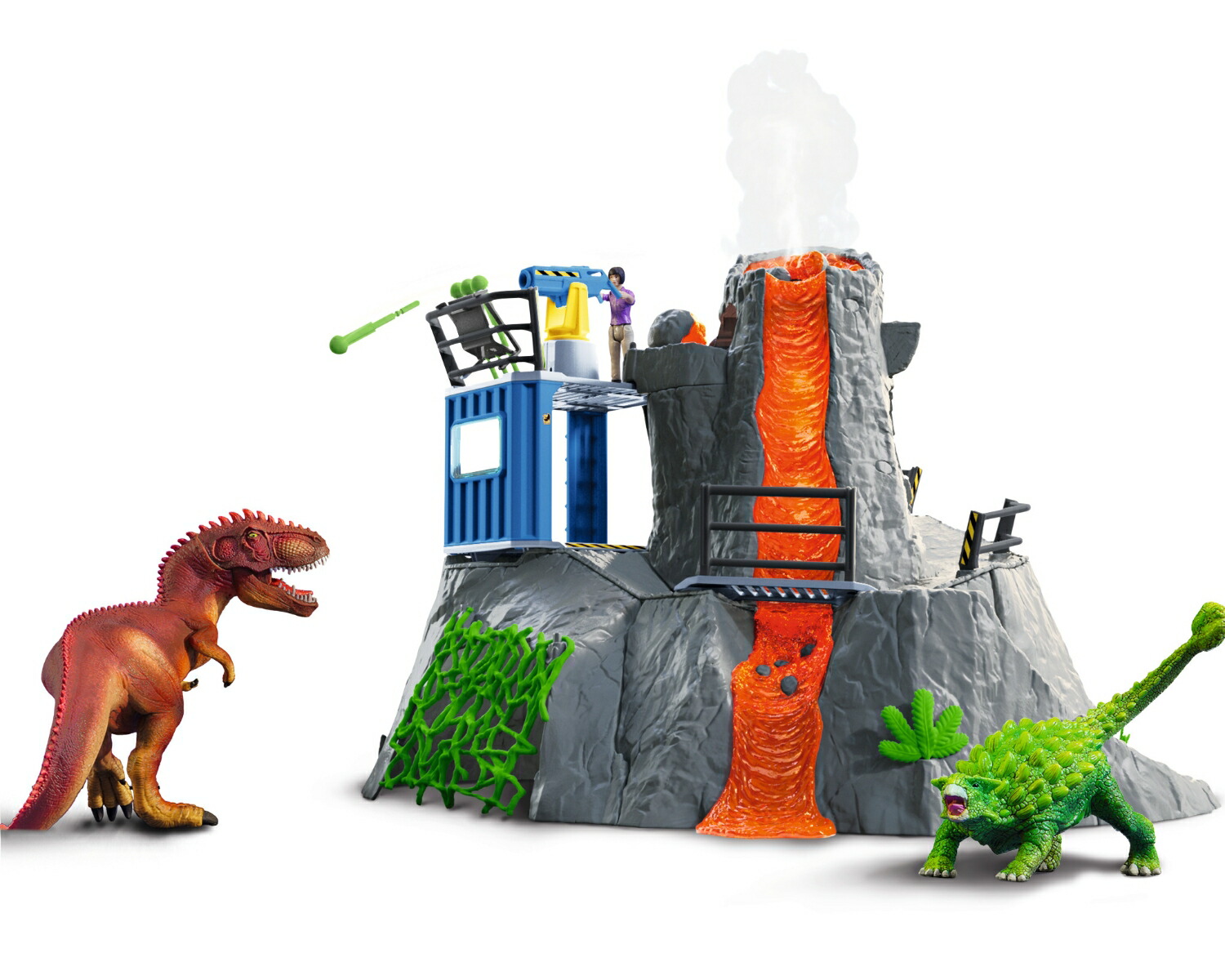シュライヒ　　大火山 Amazon.co.jp: シュライヒ 恐竜 大火山とティラノサウルス恐竜